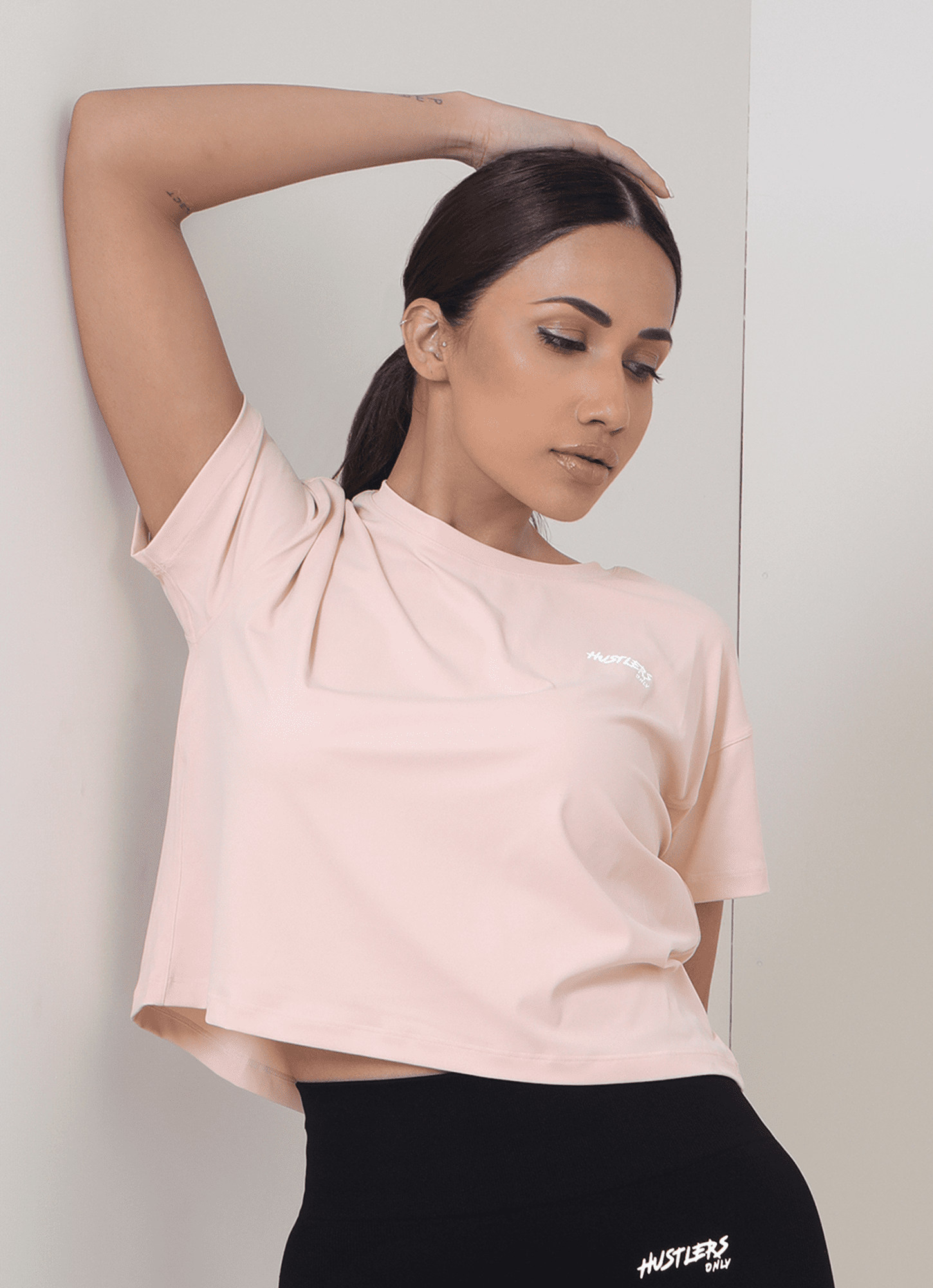 Peach Rush Crop TShirt | HustlersOnlyUK