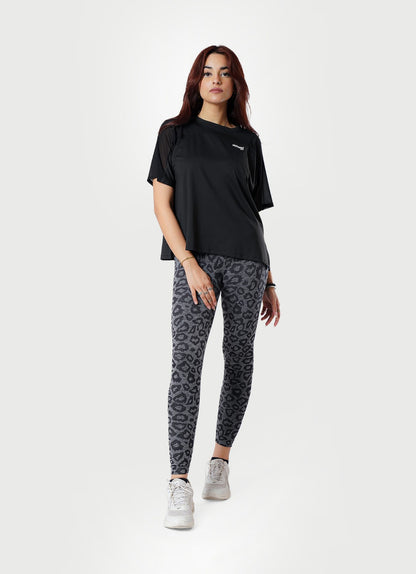 Gray Safari Seamless Leggings For Women | HustlersOnlyUK