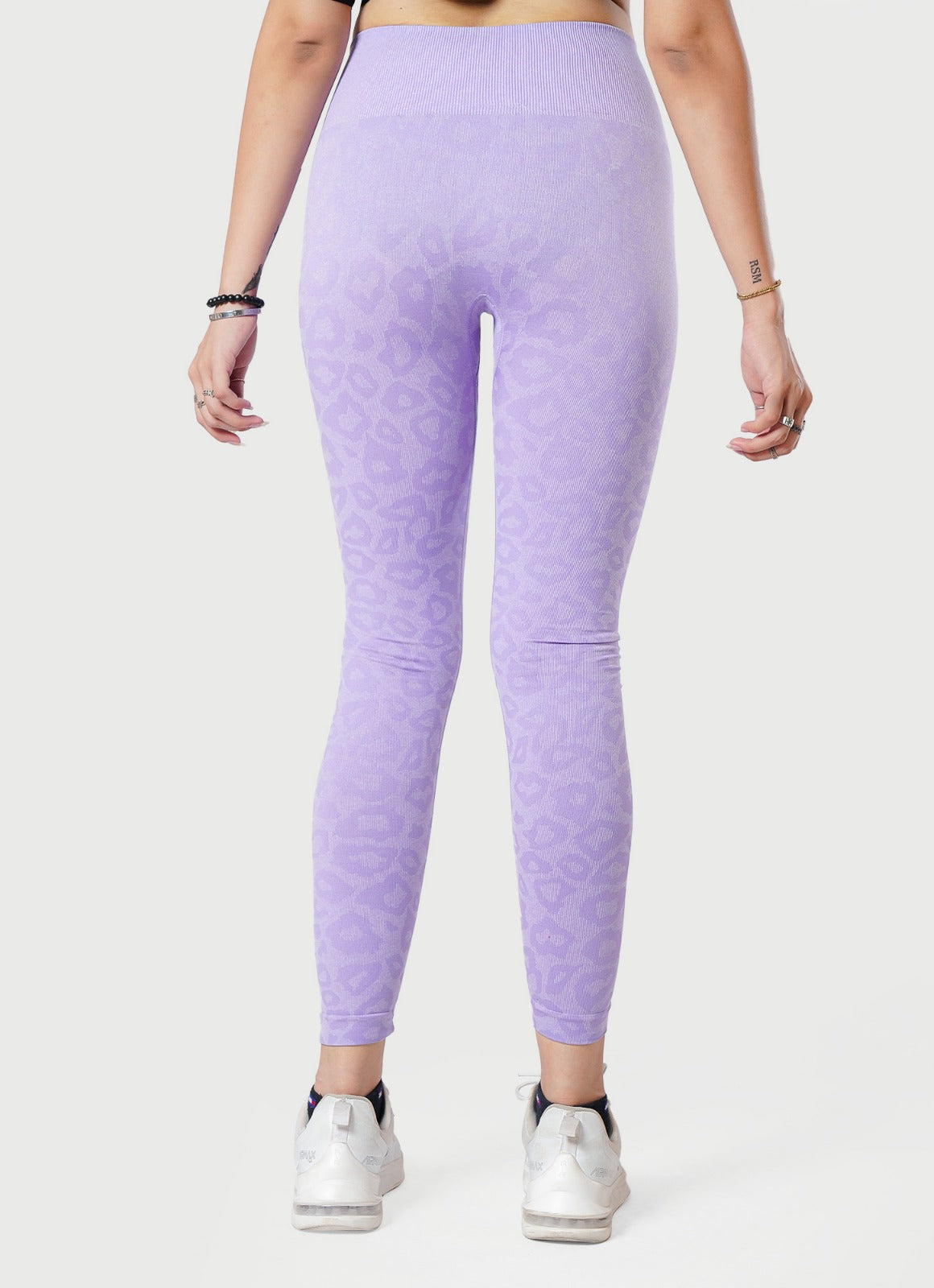 Lavender Safari Seamless Leggings For Women | HustlersOnlyUK