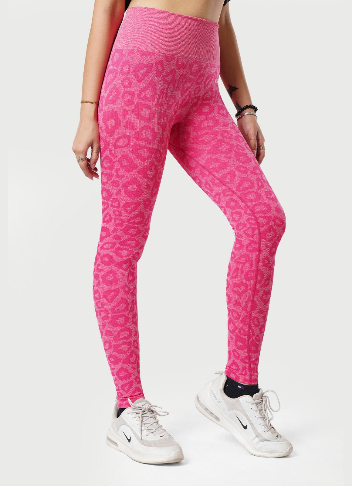 Safari Seamless Pink Leggings For Gym | HustlersOnlyUK