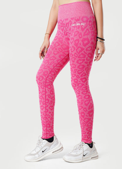 Safari Seamless Pink Leggings For Women | HustlersOnlyUK
