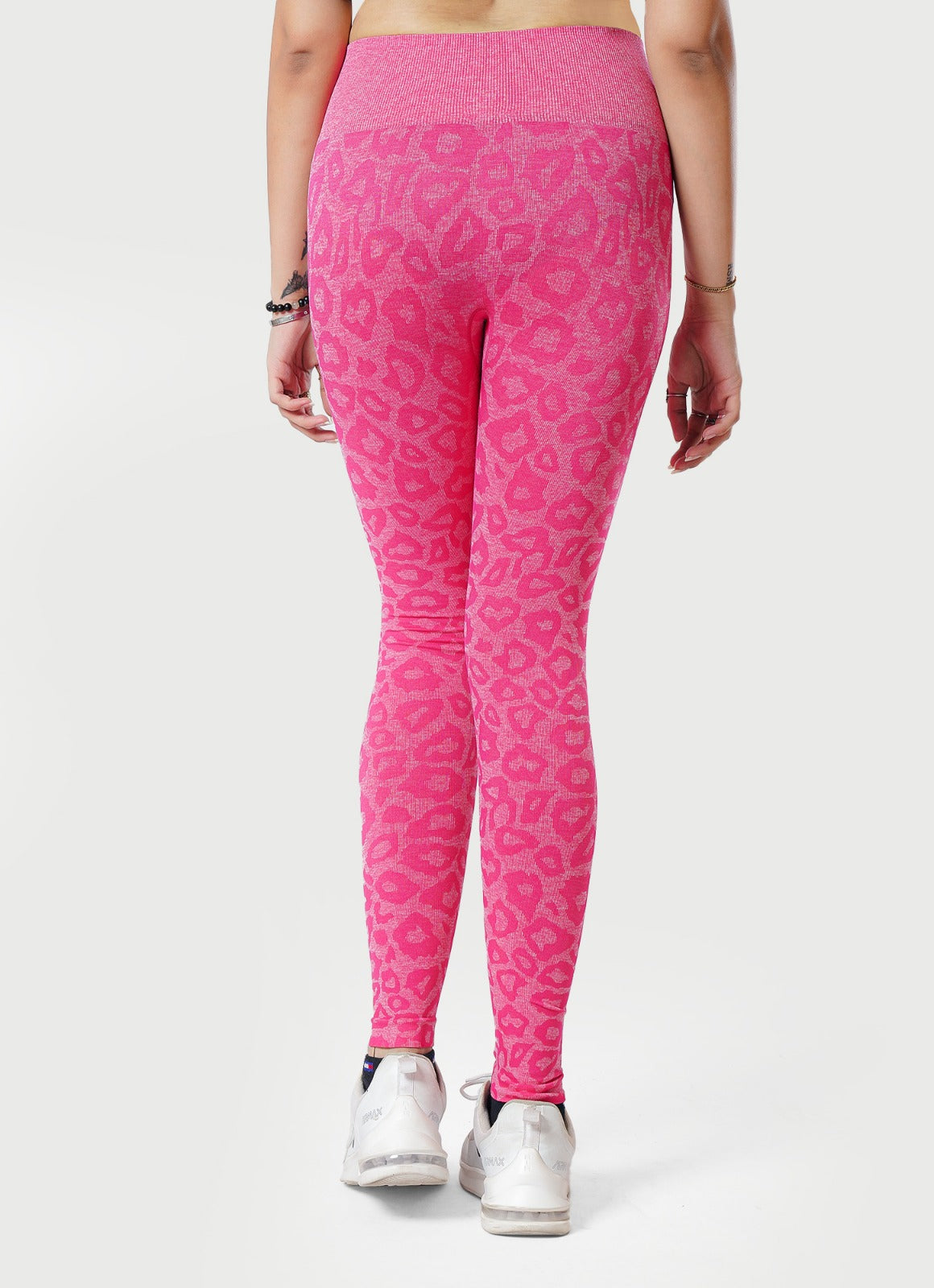 Safari Seamless Pink Leggings For Workout | HustlersOnlyUK
