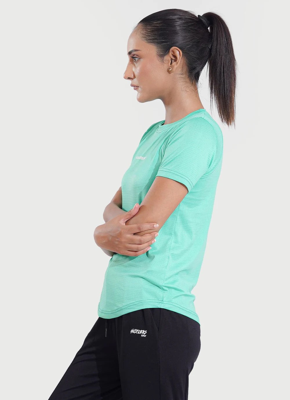 Sash Essential Mint T-Shirt For Women | HustlersOnlyUK