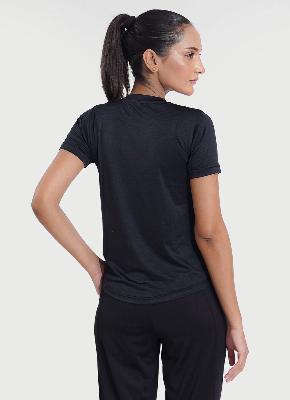 Sash Essential Black T-Shirt For Workout | HustlersOnlyUK