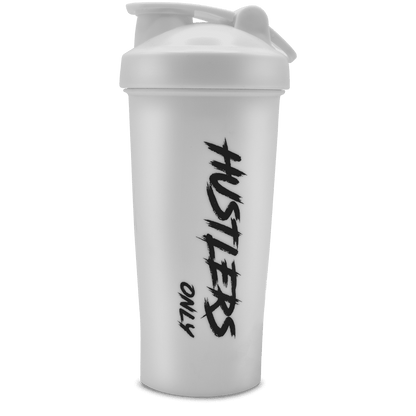 White Shaker Bottle For Gym | HustlersOnlyUK