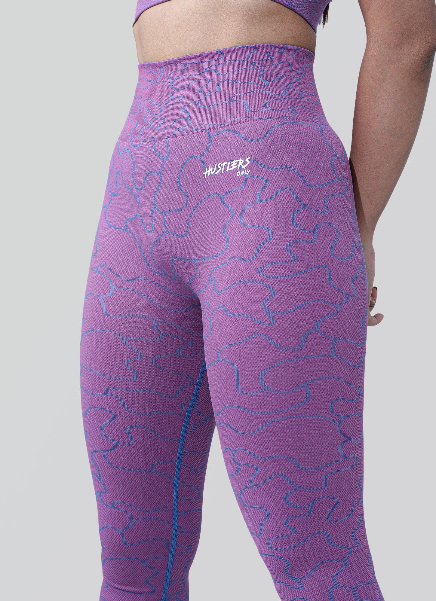 Pink Spectrum Seamless Leggings For Workout | HustlersOnlyUK