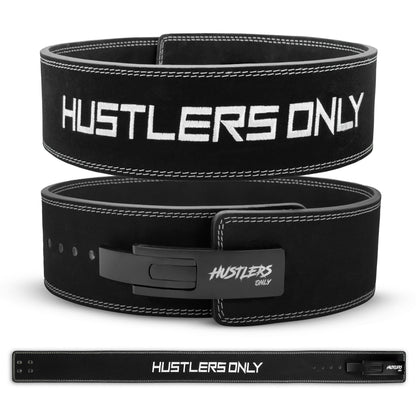 10mm Pro Suede Weightlifting Lever Belt - Black