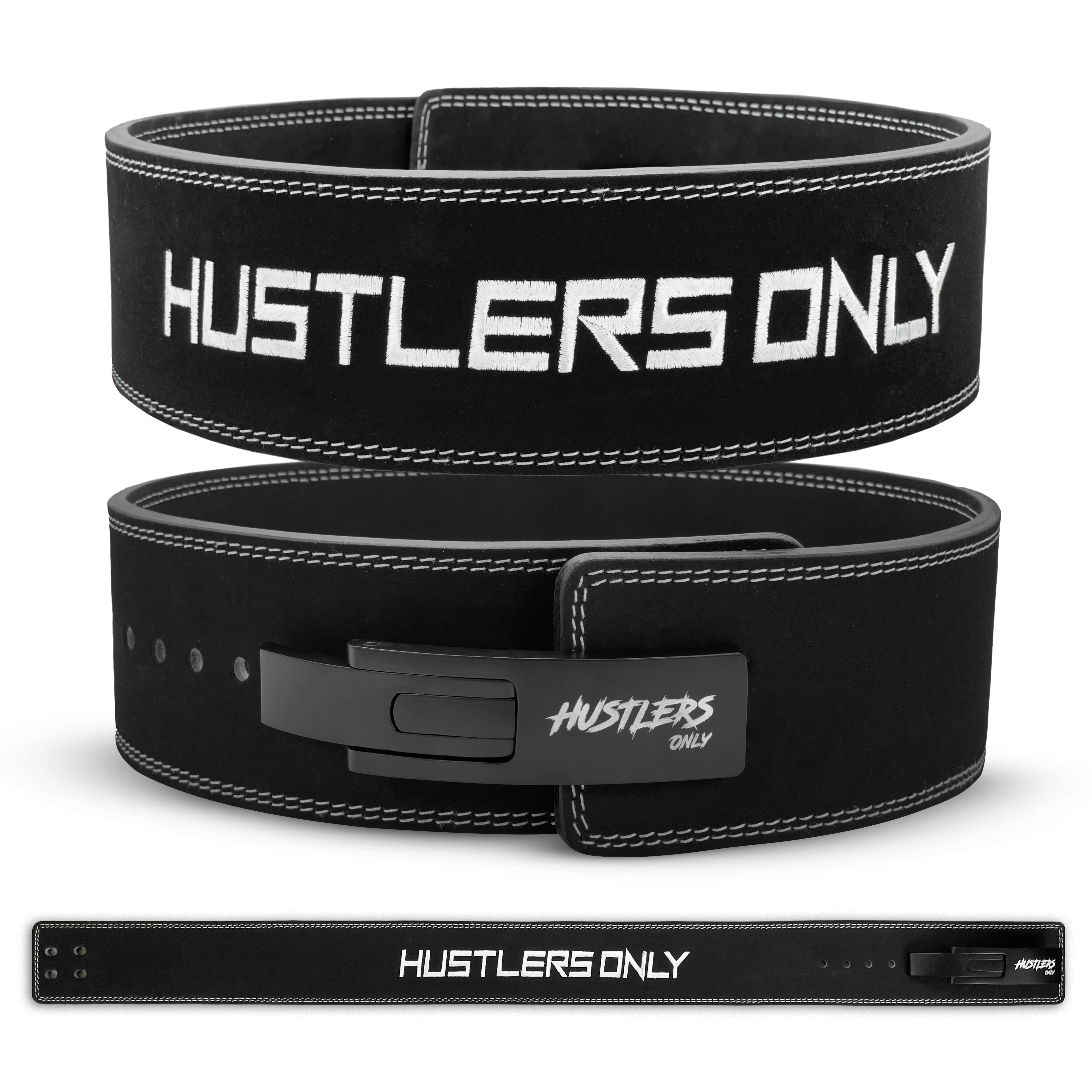 10mm Pro Suede Weightlifting Lever Belt - Black