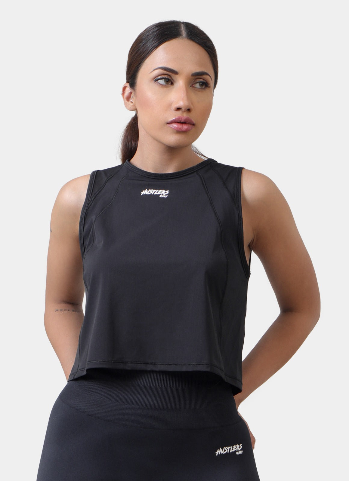 Black Velocity Tank TShirt For Women | HustlersOnlyUK