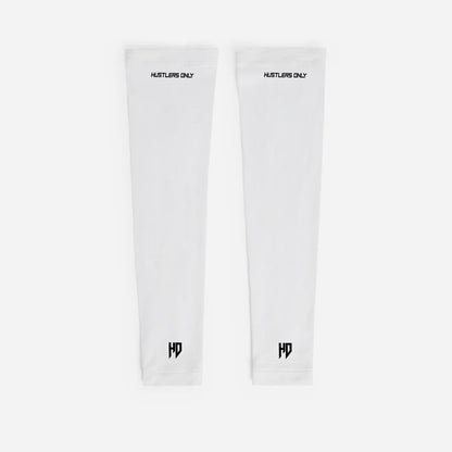 Sports Compression Arm Sleeves - White