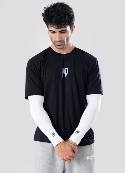 Sports Compression Arm Sleeves - White