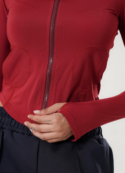 Stamina Zipper Top - Red