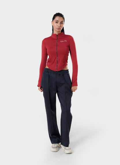 Stamina Zipper Top - Red