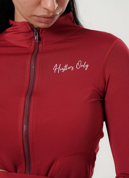 Stamina Zipper Top - Red