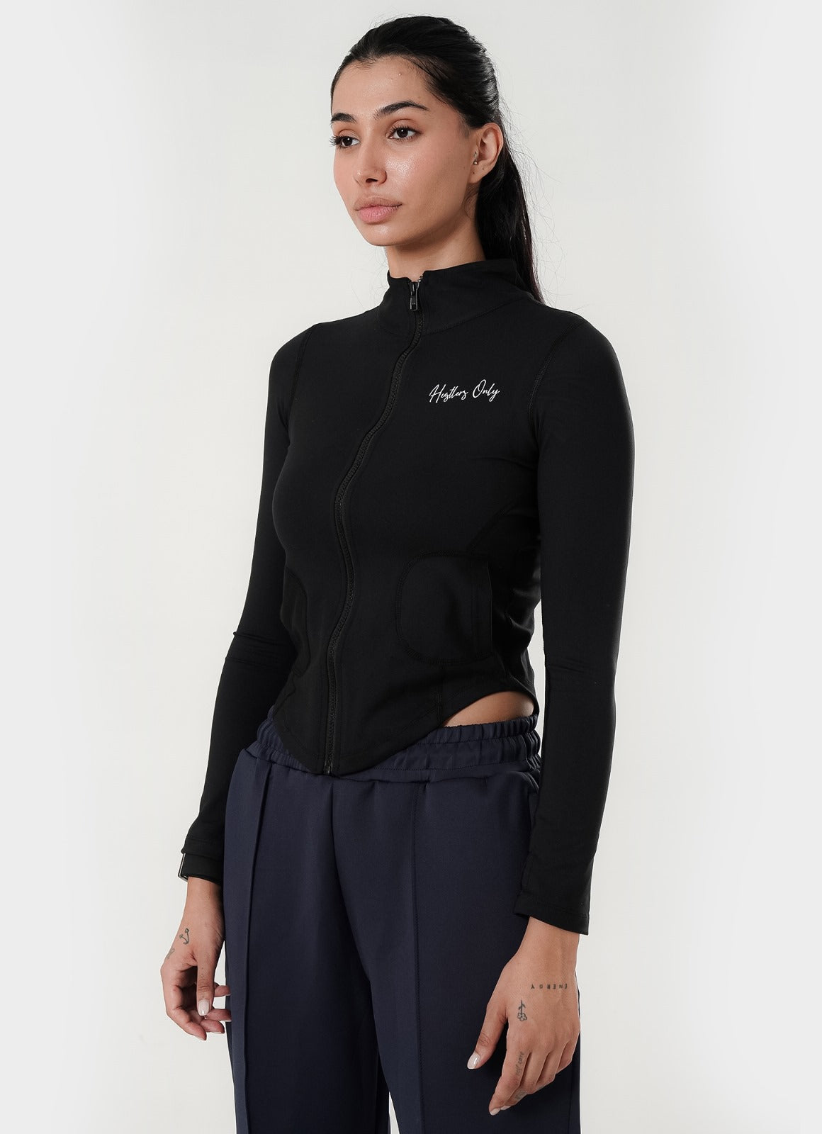 Stamina Zipper Top - Black