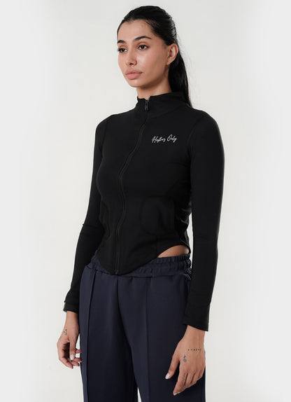 Stamina Zipper Top - Black