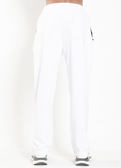Relaxed Pleated Trouser - White