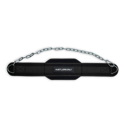 Dip Belt with Steel Chain - Black