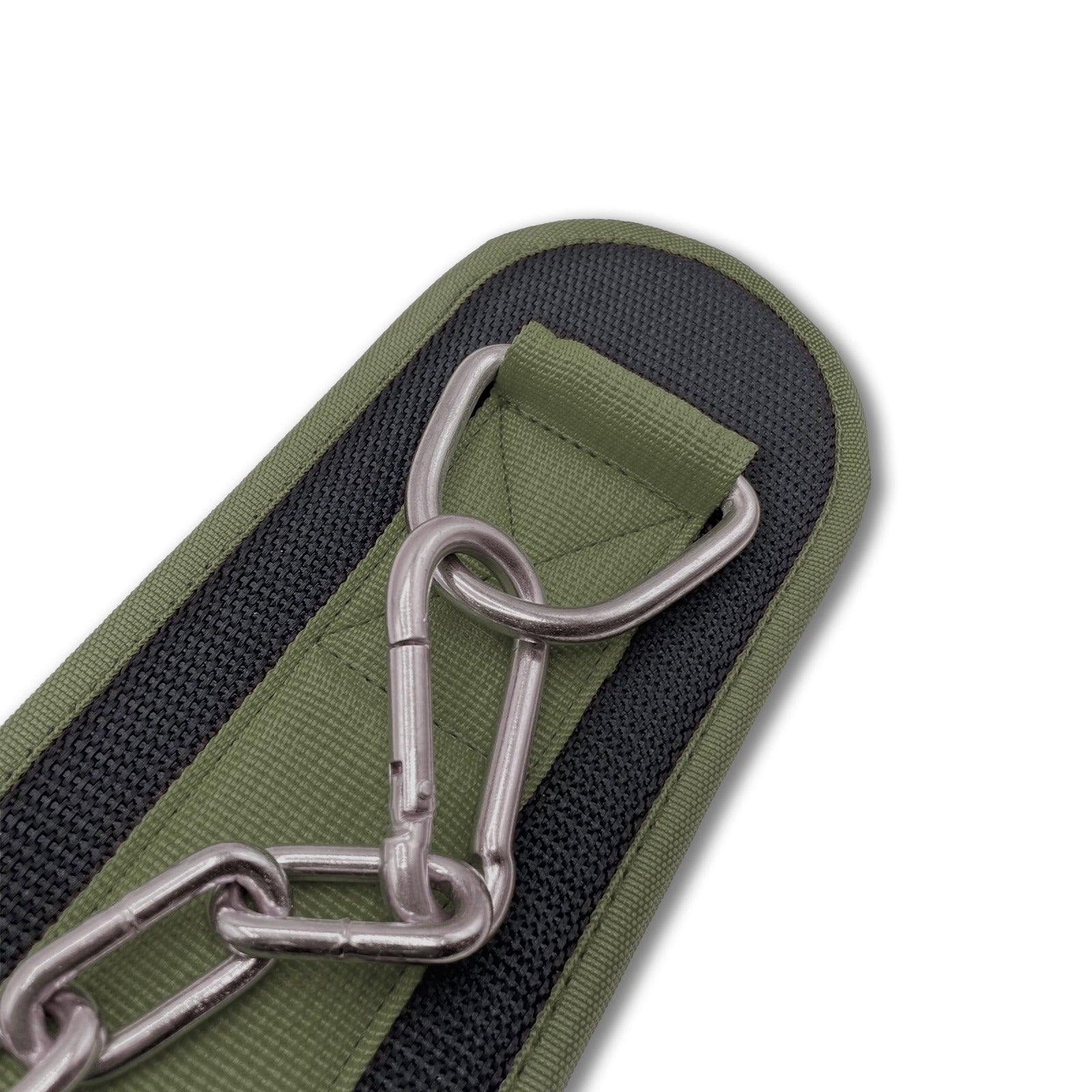 Dip Belt with Steel Chain - Green
