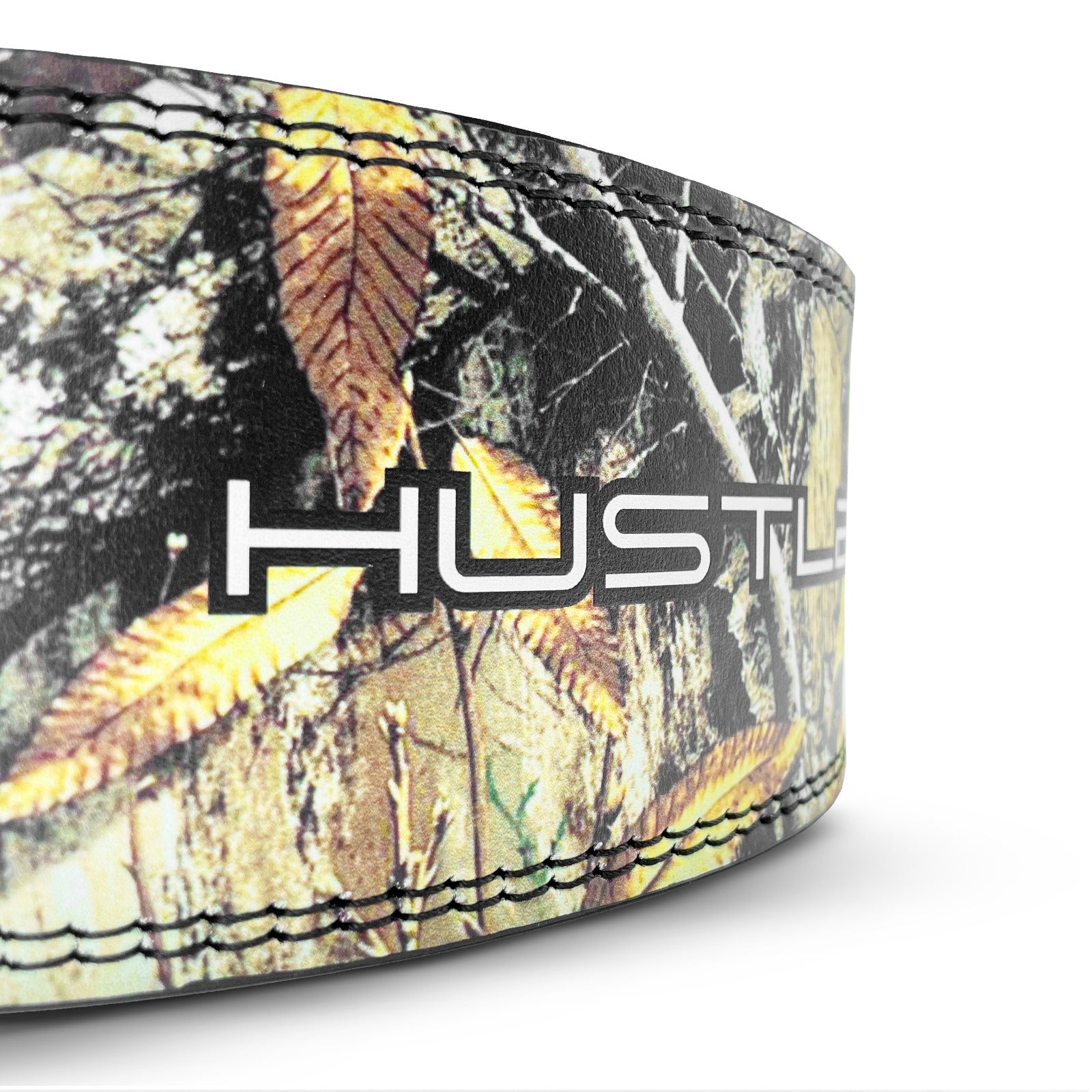 10mm Leaf Camo Lever Belt - Black