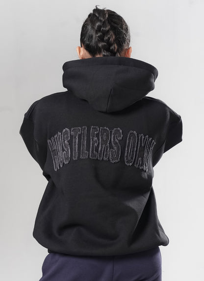 Crude Oversized Hoodie - Black