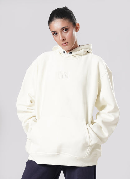 Crude Oversized Hoodie - Beige
