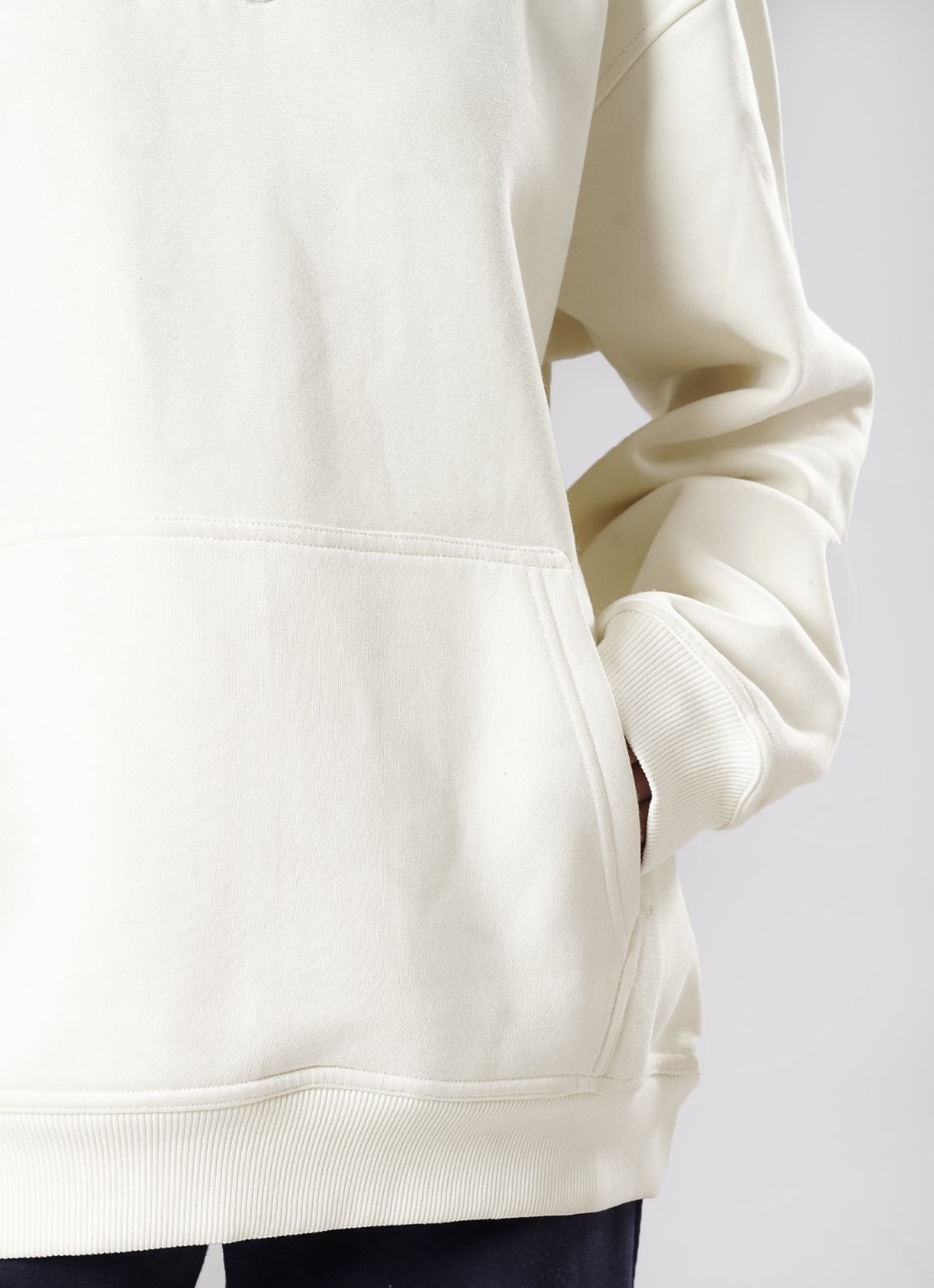 Crude Oversized Hoodie - Beige