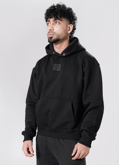 Crude Oversized Hoodie - Black