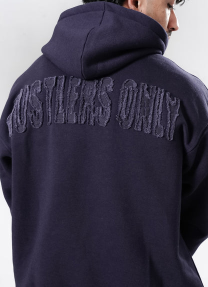 Crude Oversized Hoodie - Navy