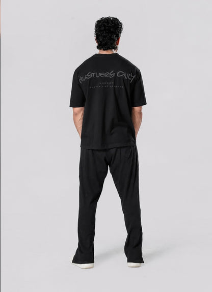 Graffiti Oversized T-Shirt - Blackout