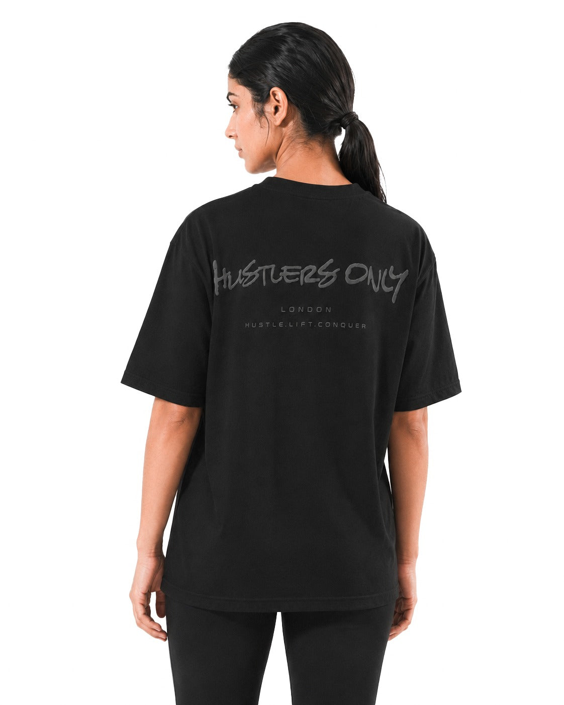 Graffiti Oversized T-Shirt - Blackout.
