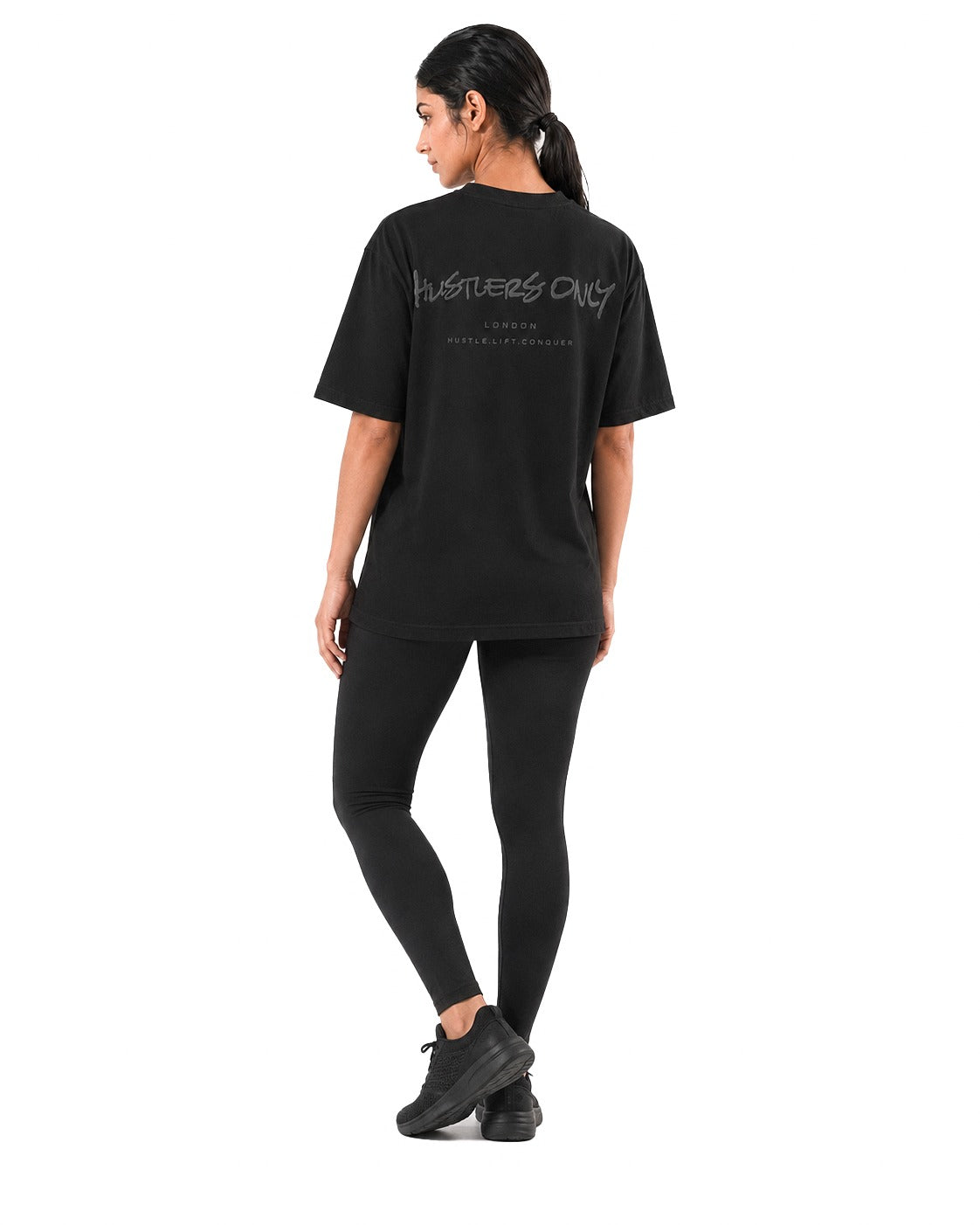 Graffiti Oversized T-Shirt - Blackout.