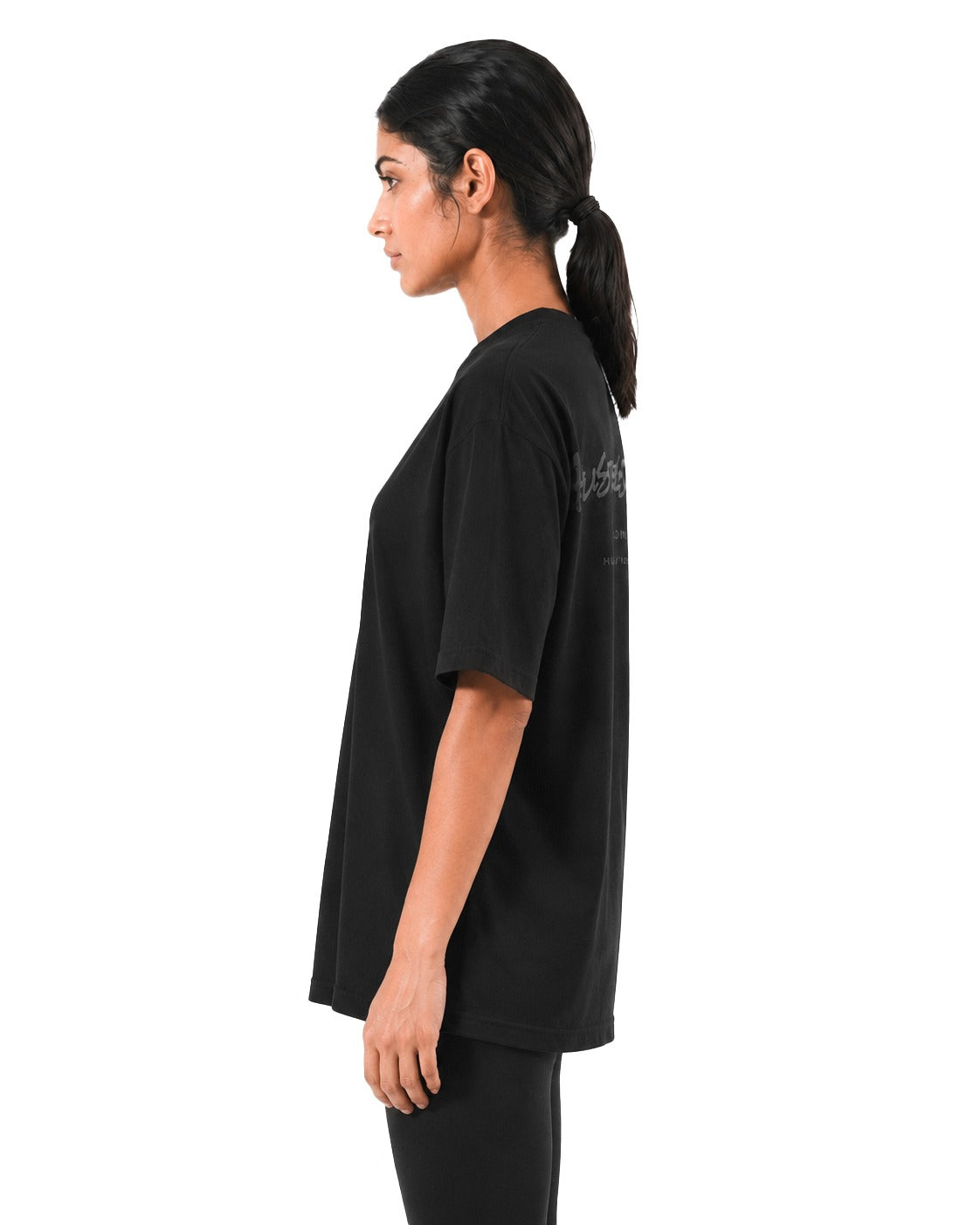 Graffiti Oversized T-Shirt - Blackout.