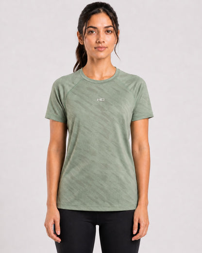 Hybrid Running T-Shirt - Light Green.