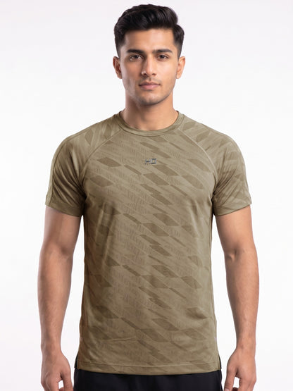 Hybrid Running T-Shirt - Khaki