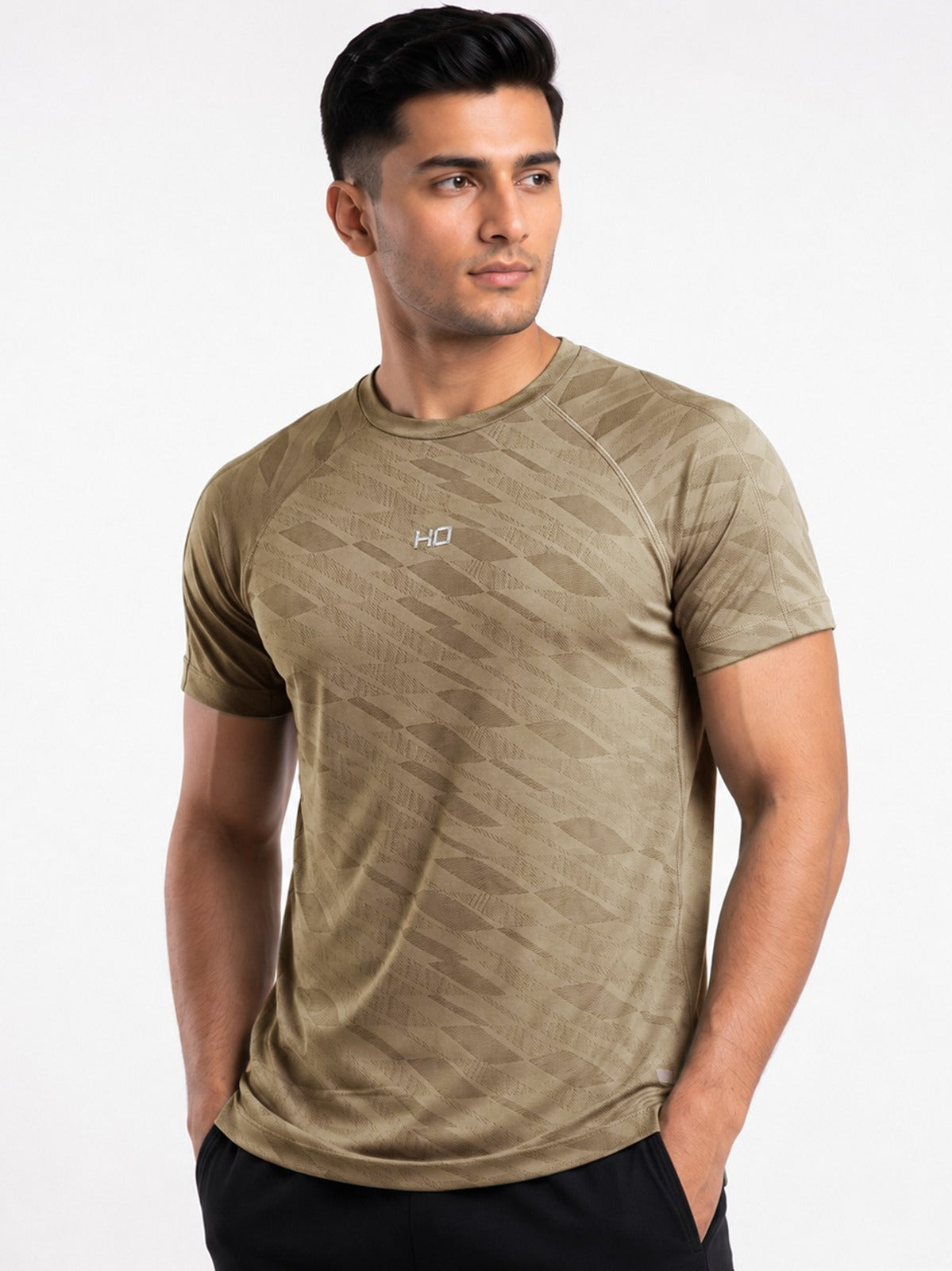 Hybrid Running T-Shirt - Khaki