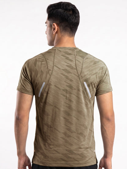 Hybrid Running T-Shirt - Khaki