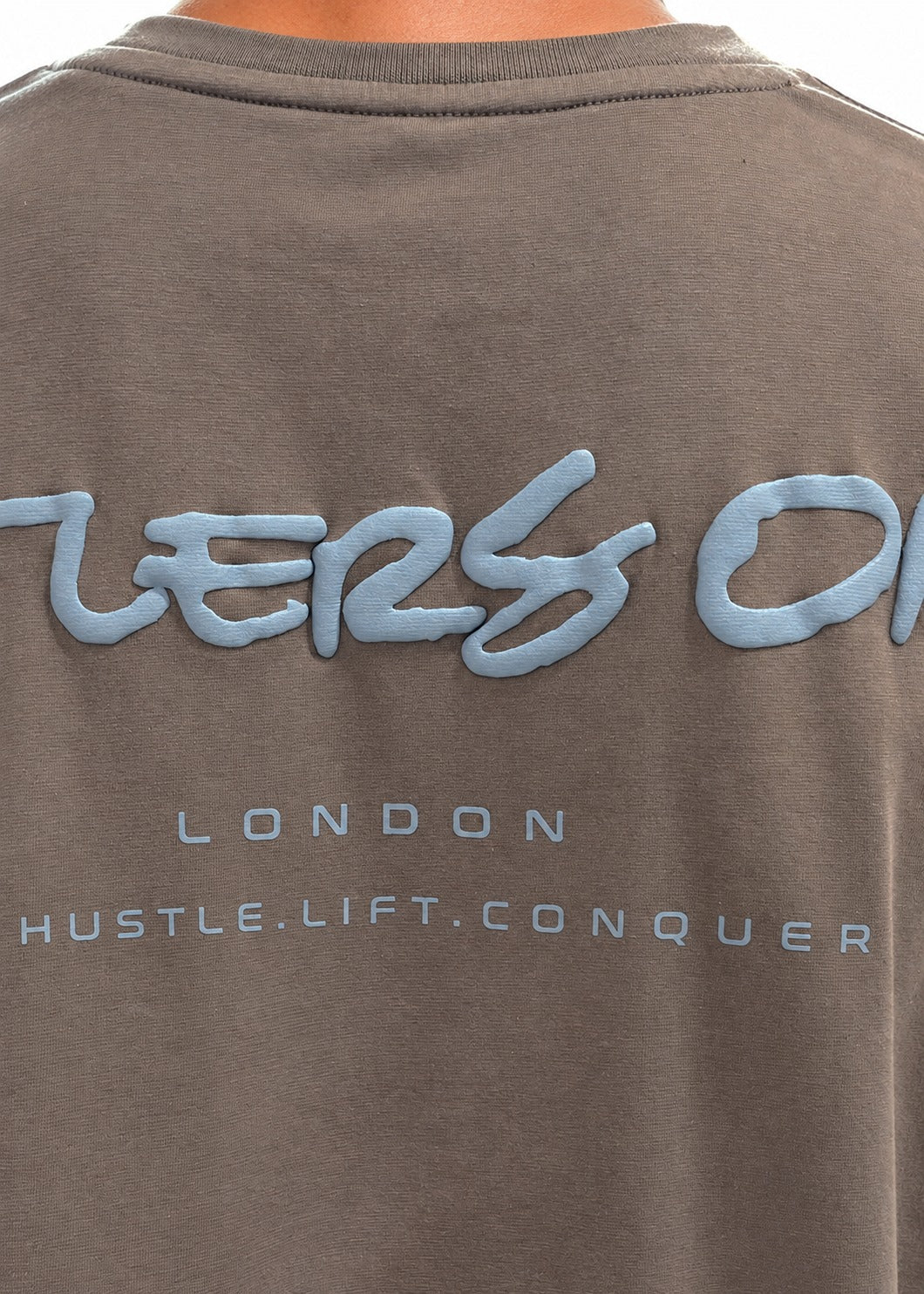 Graffiti Oversized T-Shirt - Grey.