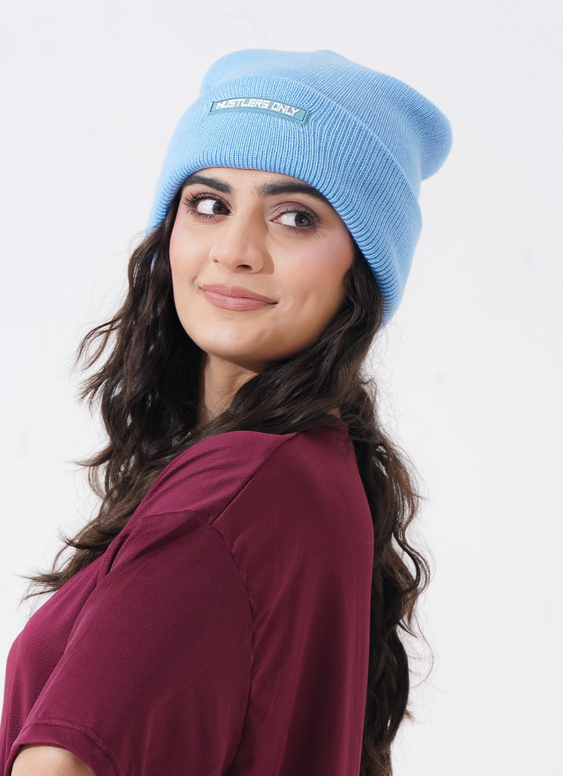 Knitted Beanie - Sky Blue