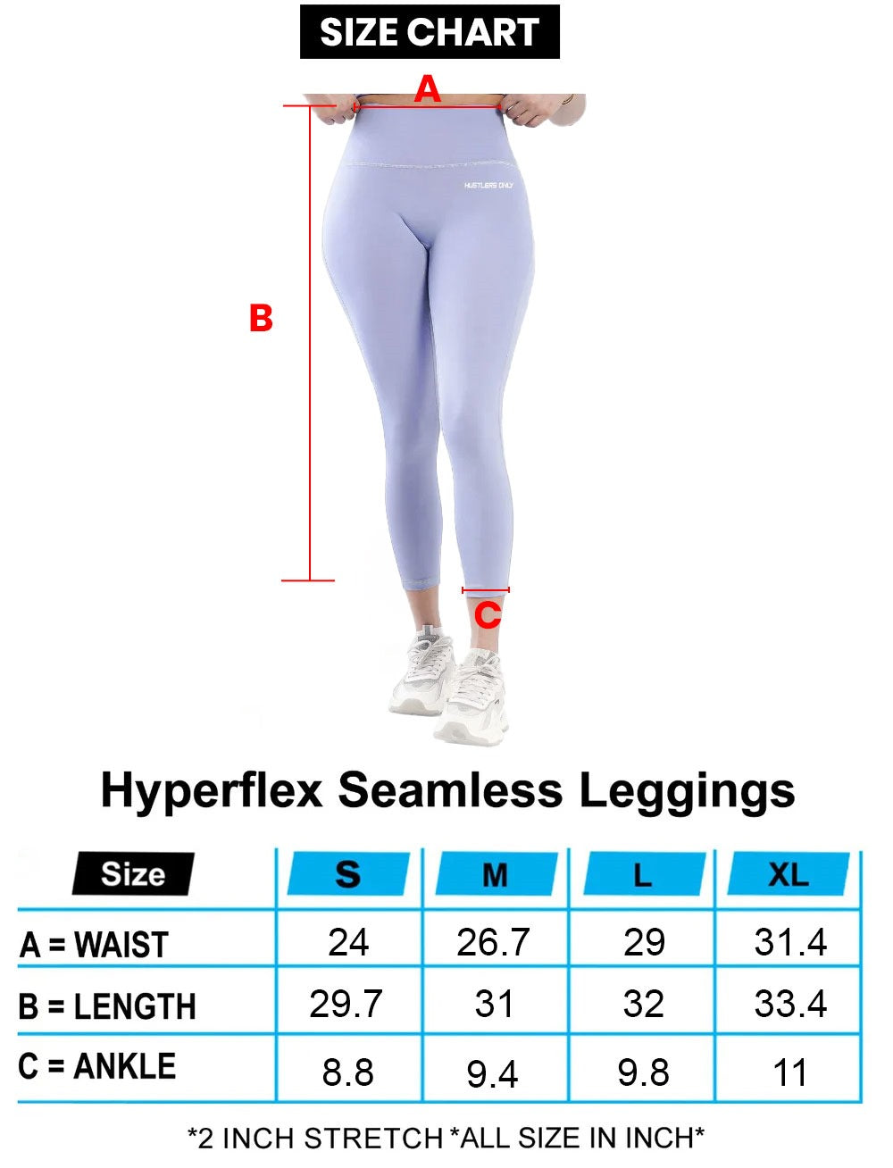 Hyperflex Seamless Leggings - Blue