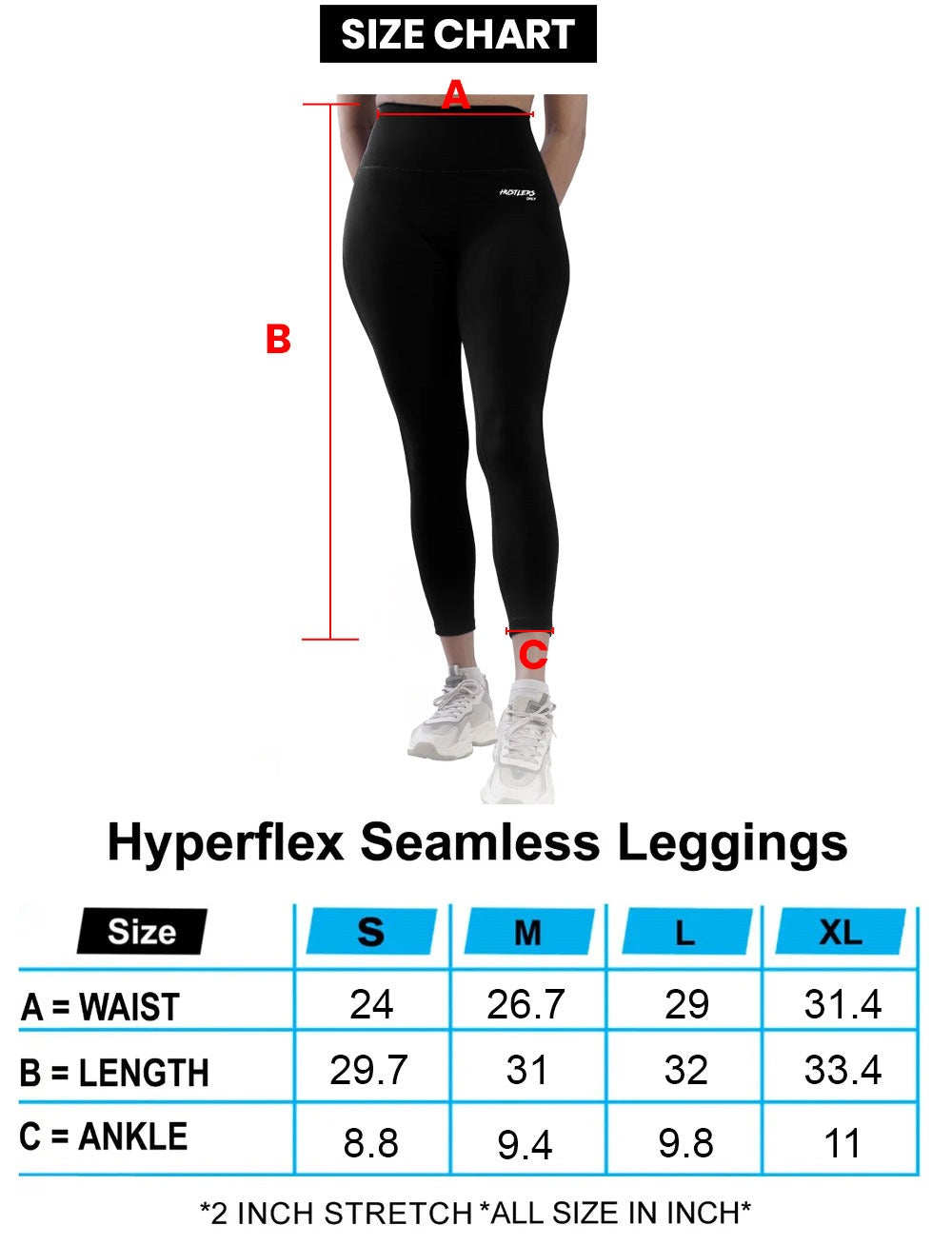 Hyperflex Seamless Leggings - Black
