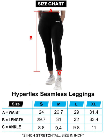 Hyperflex Seamless Leggings - Black