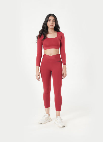 Cross Top - Maroon