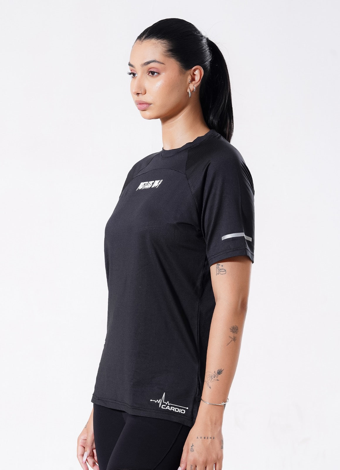 Crest Cardio Tshirt - Jet Black