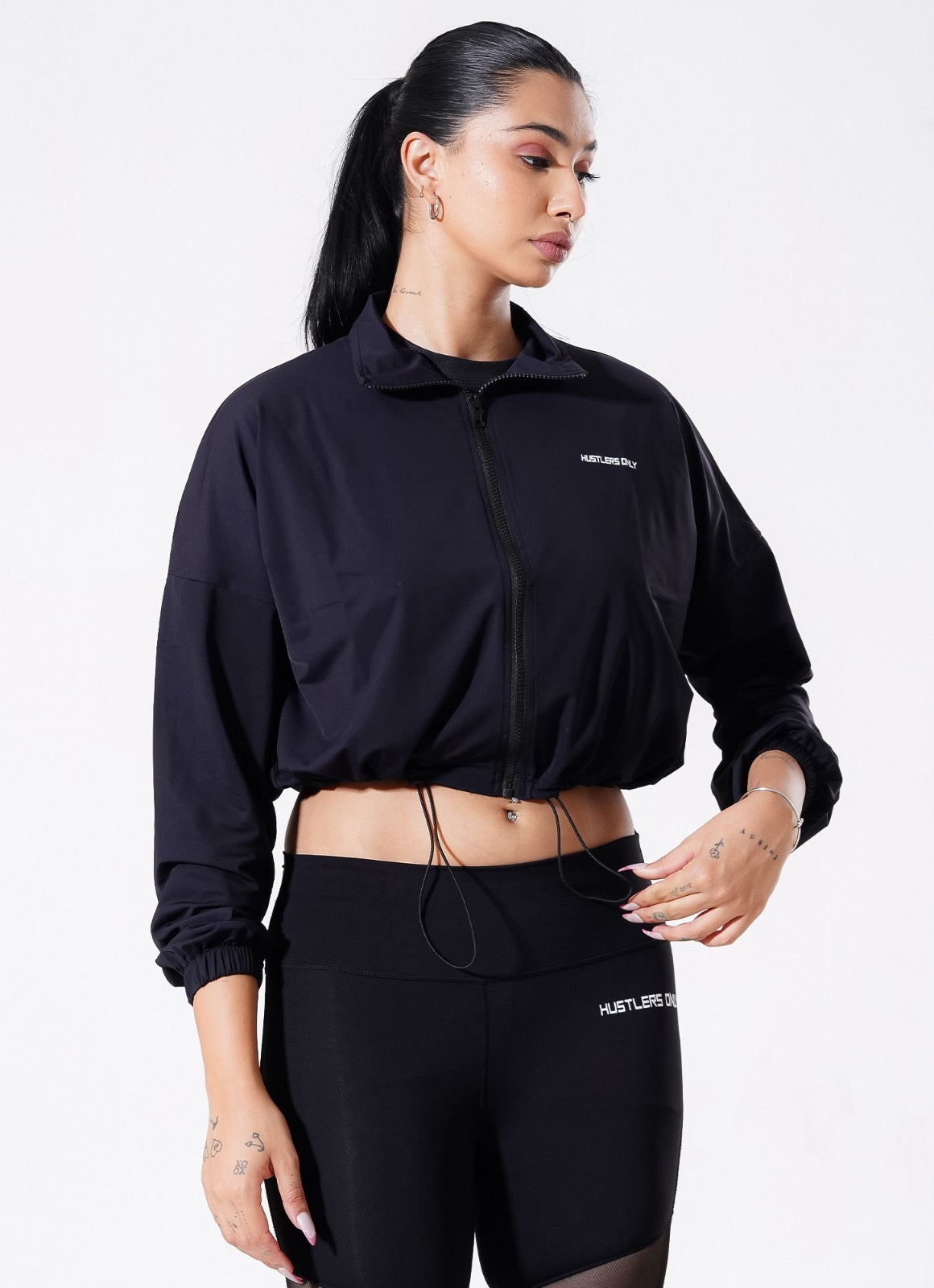 Pursue Zipper Top - Black