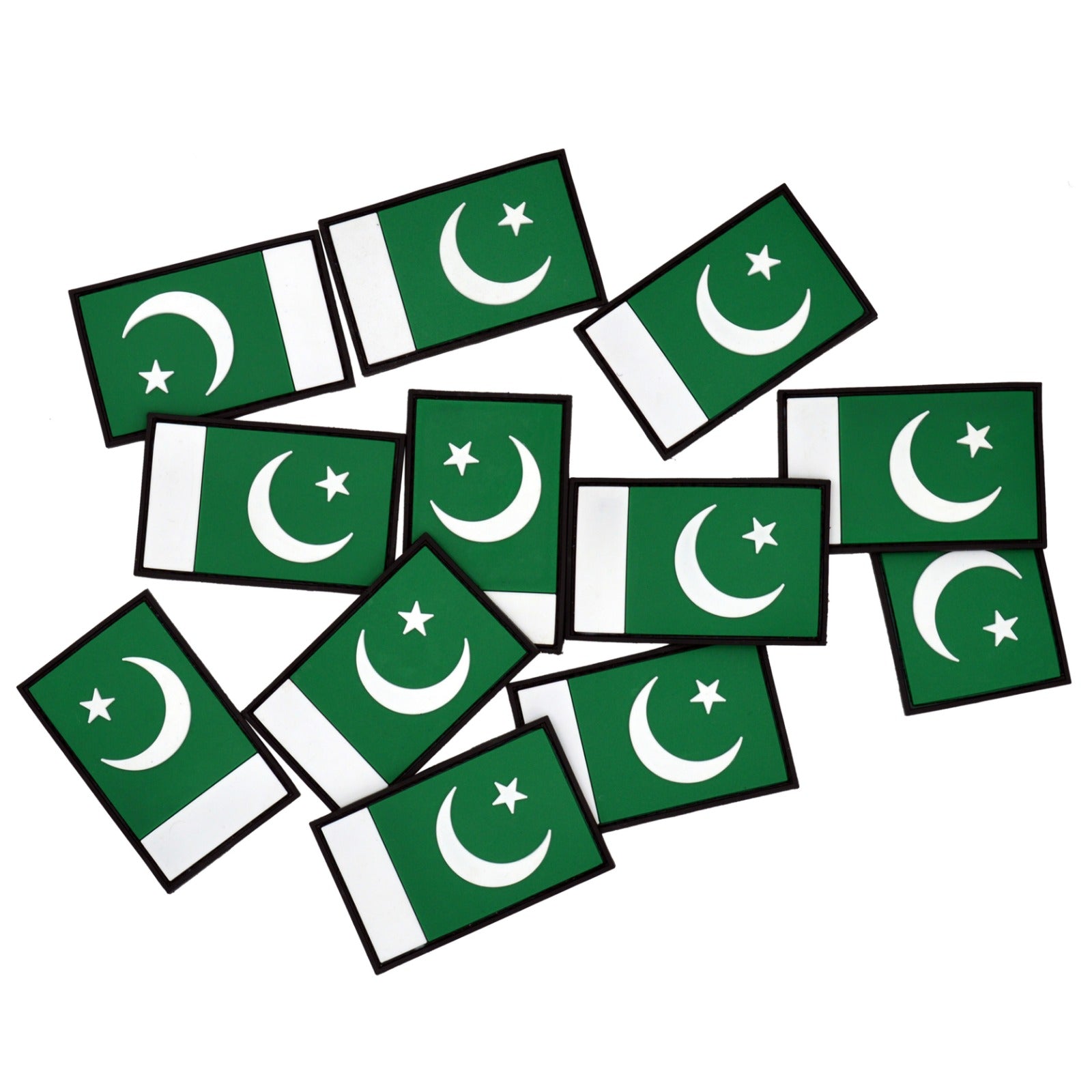 Velcro Pakistan Flag Patch | 3D Rubber | Hustlers Only UK