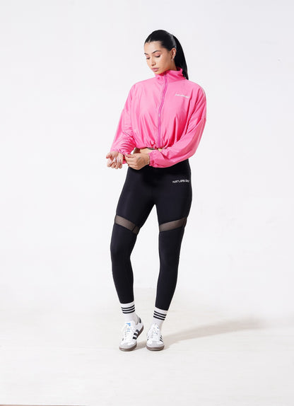 Pursue Zipper Top - Pink