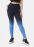 Blue Dip Dye Seamless Leggings For Women | HustlersOnlyUK