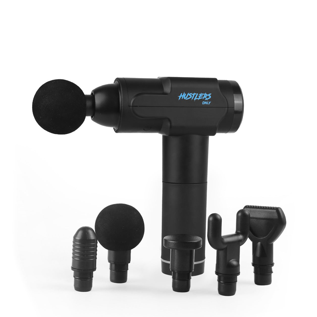 Portable massage gun with 6 massage heads | HustlersOnlyUK
